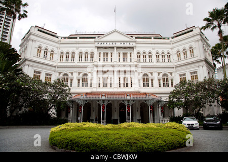 World famous Raffles hotel in the city of Singapore, Asia Stock Photo