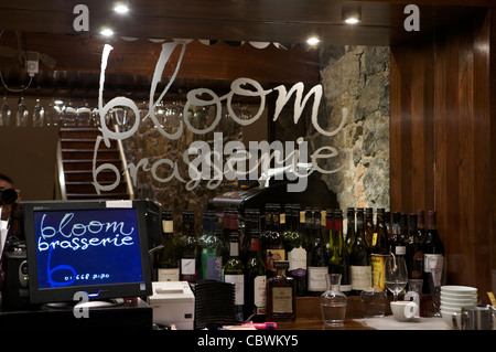 The Bar at Blooms Brasserie & Bar - Upr Baggot St, Dublin 2, Ireland Stock Photo