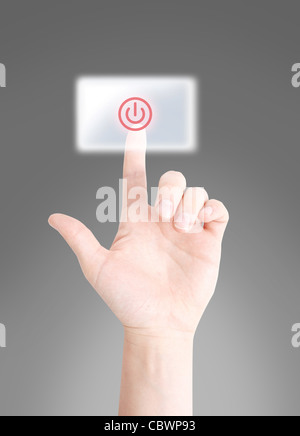 Turn off button Stock Photo
