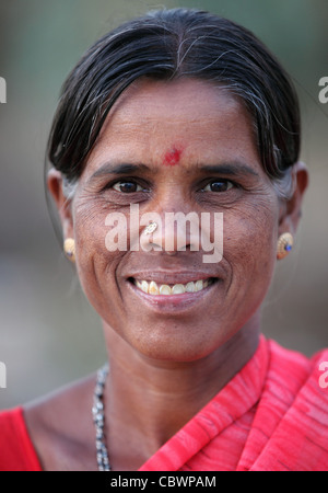 Rural woman Andhra Pradesh South India Stock Photo