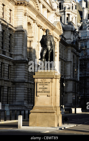 Statue of Spencer Compton, 8th Duke of Devonshire, Whitehall, London, England, UK Stock Photo