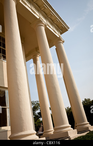 Woodruff House a Greek Revival Mansion built in 1836 in Macon, GA. The house also known as the Cowles-Bond House is owned by Mer Stock Photo