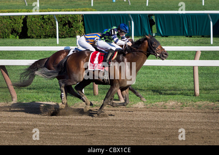 SARATOGA RACE TRACK SARATOGA SPRINGS NEW YORK Stock Photo