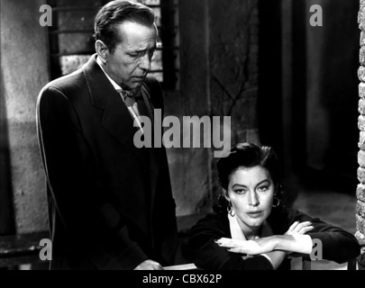 Humprey Bogart and Ava Gardner  - The Barefoot Contessa Stock Photo