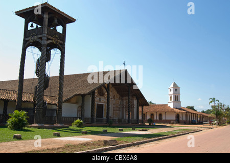 Bolivia. Colonial Church of Concepción (Chiquitania). Old Jesuitical Mission(1699). UNESCO World Heritage Site. Stock Photo