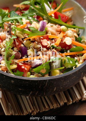 Sprouting bean salad Stock Photo