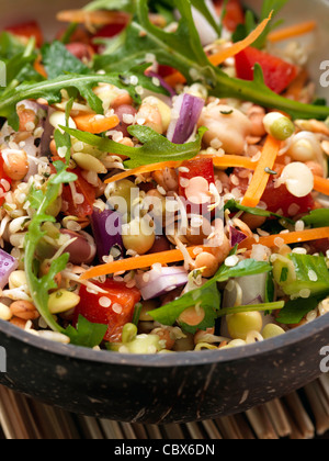 Sprouting bean salad Stock Photo