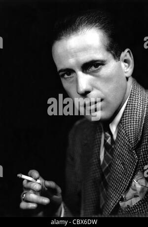 Humphrey Bogart portrait with cigarette Stock Photo