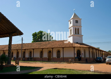 Bolivia. Colonial Church of Concepción (Chiquitania). Old Jesuitical Mission(1699). UNESCO World Heritage Site. Stock Photo