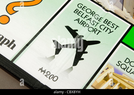 Belfast Monopoly: George Best Belfast City Airport Stock Photo