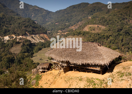 India, Arunachal Pradesh, Along, remote farming community in foothills of Himalayas Stock Photo