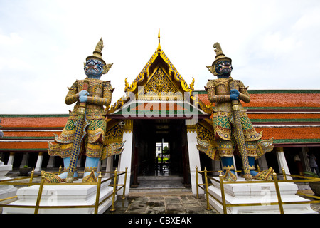 Guardian of Grand Palace in temple Bangkok Thailand Stock Photo