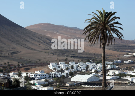 Village Yaiza on Canary Island Lanzarote, Spain Stock Photo
