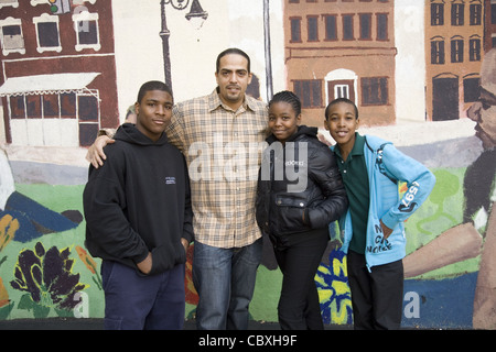 Special Education public middle school for kids with emotional and other developmental problems in Brooklyn, New York Stock Photo