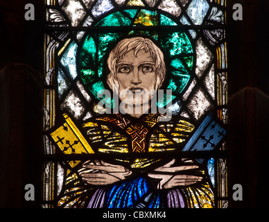 Harry Clarke window, All Saints Church, Bedworth, Warwickshire, England, UK Stock Photo