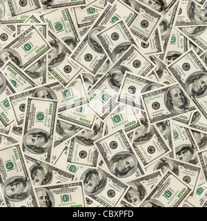 Dollars seamless background. High resolution seamless texture Stock Photo