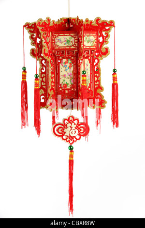 Chinese new year's lantern,isolated on white. Stock Photo