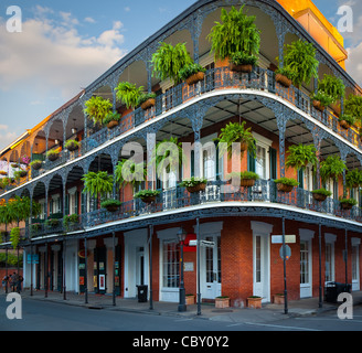 Typical building in the French Quarter area of New Orleans, Louisiana. Stock Photo