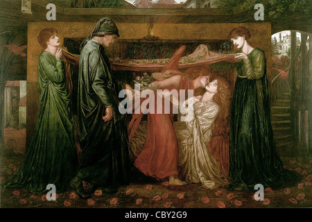 Dante Gabriel Rossetti Dream at the Time of the Death of Beatrice Stock Photo