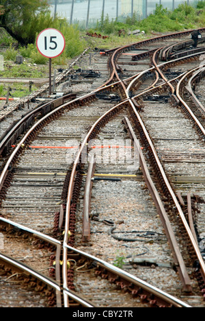 Train tracks Stock Photo