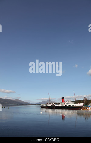Area of Loch Lomond, Scotland. Picturesque view of Loch Lomond looking north. Stock Photo