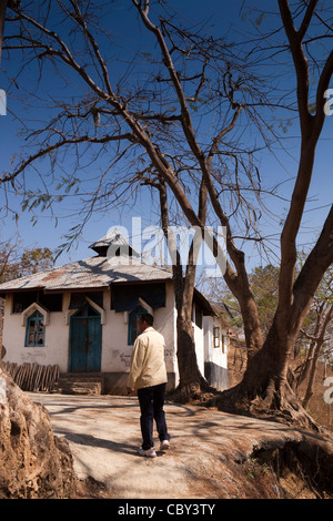 India, Manipur, Imphal, Loktak Lake, Sendra Island, fishermenâ€™s house