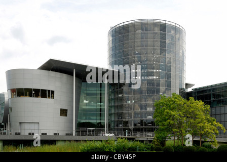 Glassy manufactory of the Volkswagen group in Dresden. Stock Photo