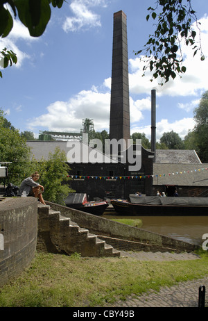 Etruria Industrial Museum, Stoke-on Trent, the last working steam-driven ceramic mill in Britain. A popular tourist attraction. Stock Photo