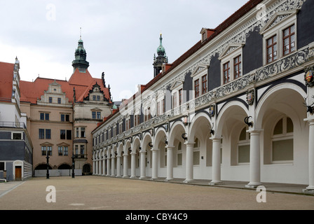 Stable court in the Residential palace of Dresden. Stock Photo