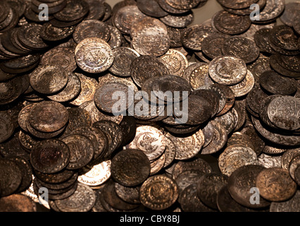 Ancient coinage from the Hellenist era Stock Photo