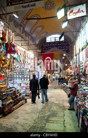 The Grand Bazzar covered market in Istanbul, Turkey. Photo:Jeff Gilbert Stock Photo