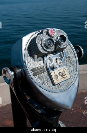 Tower Optical Company viewer a form of telescope popular with tourists Stock Photo