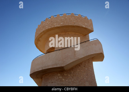 Modern touristic fort near Matmata, Tunisia Stock Photo