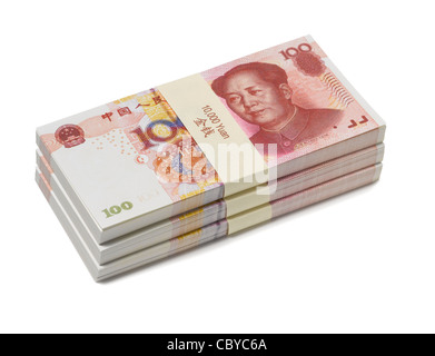 Chinese currency the Yuan Stock Photo