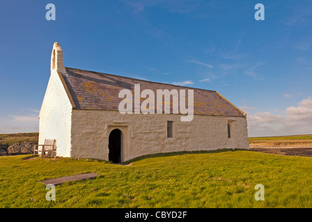 St Cwyfan s Church in the Sea Anglesey North Wales Uk Stock Photo