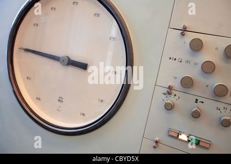 A big gauge and buttons Stock Photo