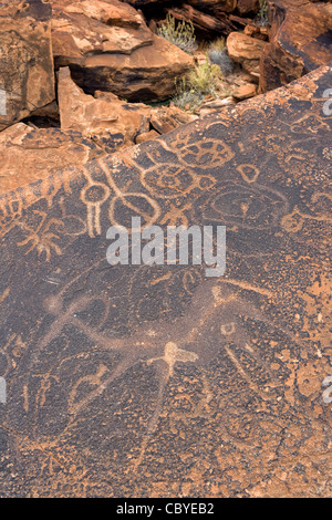 Dancing Kudu at Twyfelfontein Ancient Rock Engravings Site - Damaraland - Kunene Region, Namibia, Africa Stock Photo