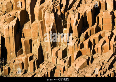 Organ Pipes Rock Formation - Twyfelfontein, Namibia Stock Photo