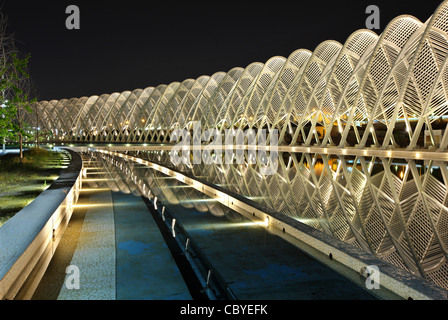 The 'Agora' at the Olympic complex of Athens, where the 2004 Olympic Games, took place. A work of Spanish Architect, Calatrava Stock Photo