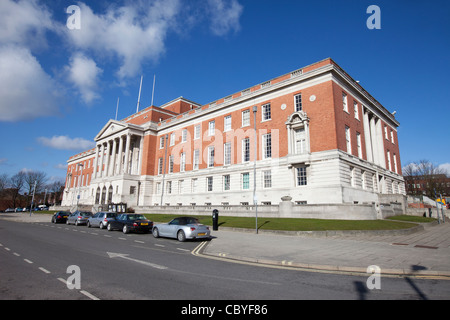 Chesterfield Borough Council Town Hall building facade UK Stock Photo ...