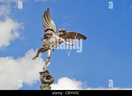 Eros statue in Piccadilly Circus London Stock Photo