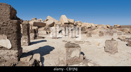 The site of the Ptolemaic Temples and tombs in Wanina, southwest of Akhmim in the Governorate of Sohag, Middle Egypt Stock Photo