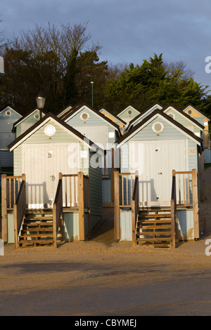 Beach huts in Bournemouth Stock Photo