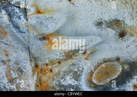 Mineral seams in stone Stock Photo