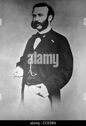 Jean Henri Dunant, Swiss author and philanthropist, founder of the Red Cross society. Stock Photo