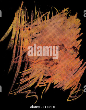 Abstract grunge texture with a black background. great for overlays and backgrounds. Stock Photo