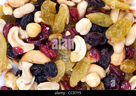 mixed nuts and fruit Stock Photo