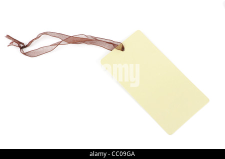Blank tag isolated on a white backgrounds Stock Photo