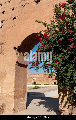 El Badi Palace ruins, Marrakech,Morocco Stock Photo