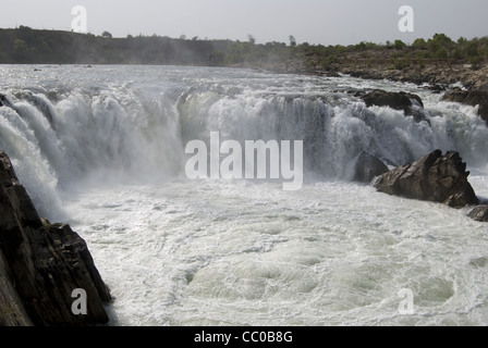 The Dhuandhar Falls, River Narmada, Bhedaghat , Jabalpur, Madhya Pradesh Stock Photo